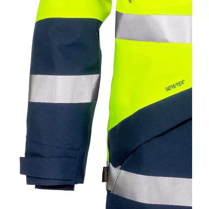 Fristads GORE-TEX® vinterparka jakke 4989, Hi-vis gul/marineblå, large image number 3