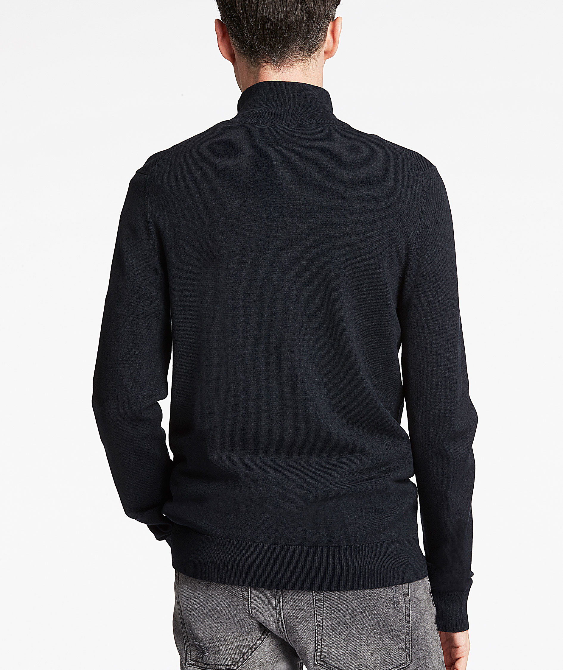 Lindbergh stickad tr&ouml;ja, Navy, large image number 5