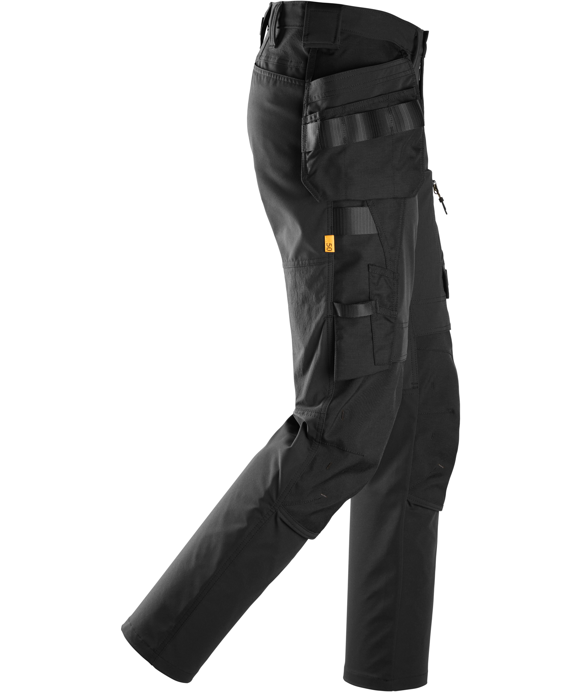 Snickers AllroundWork craftsman trousers 6218 full stretch, Black/Black, large image number 4