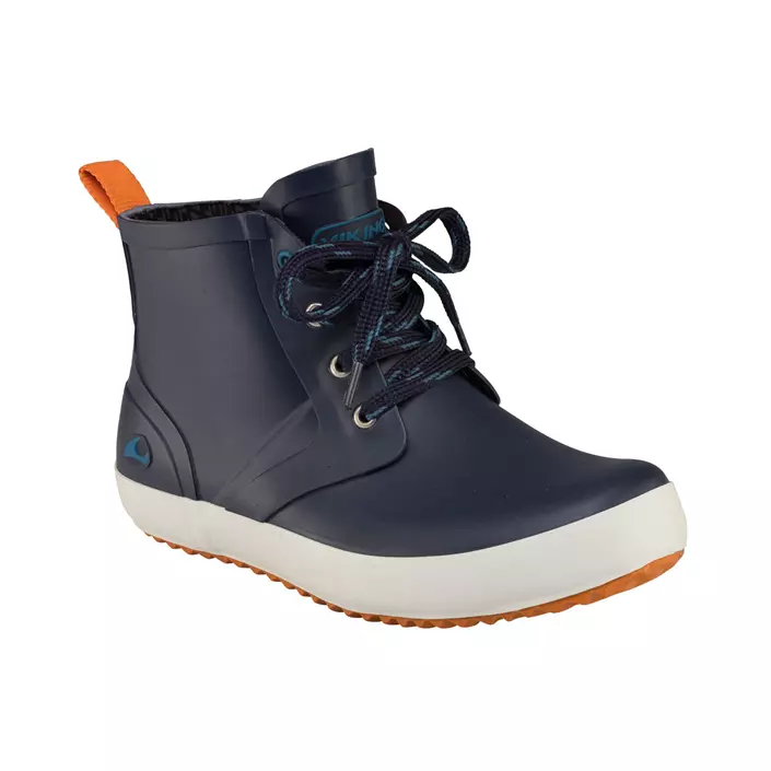 Viking Lillesand Jr rubber boots, Navy/Orange, large image number 0