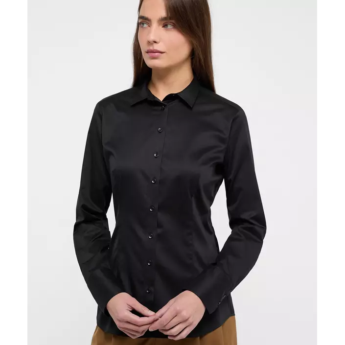 Eterna Cover Slim fit Damenhemd, Black, large image number 1