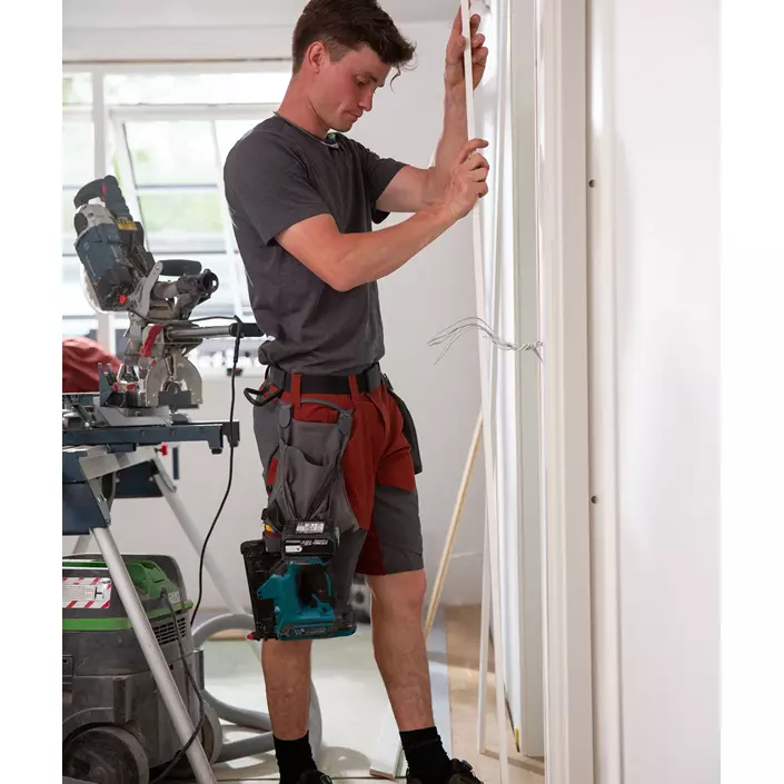 Mascot Customized arbejdsshorts full stretch, Bordeaux/Stengrå, large image number 1