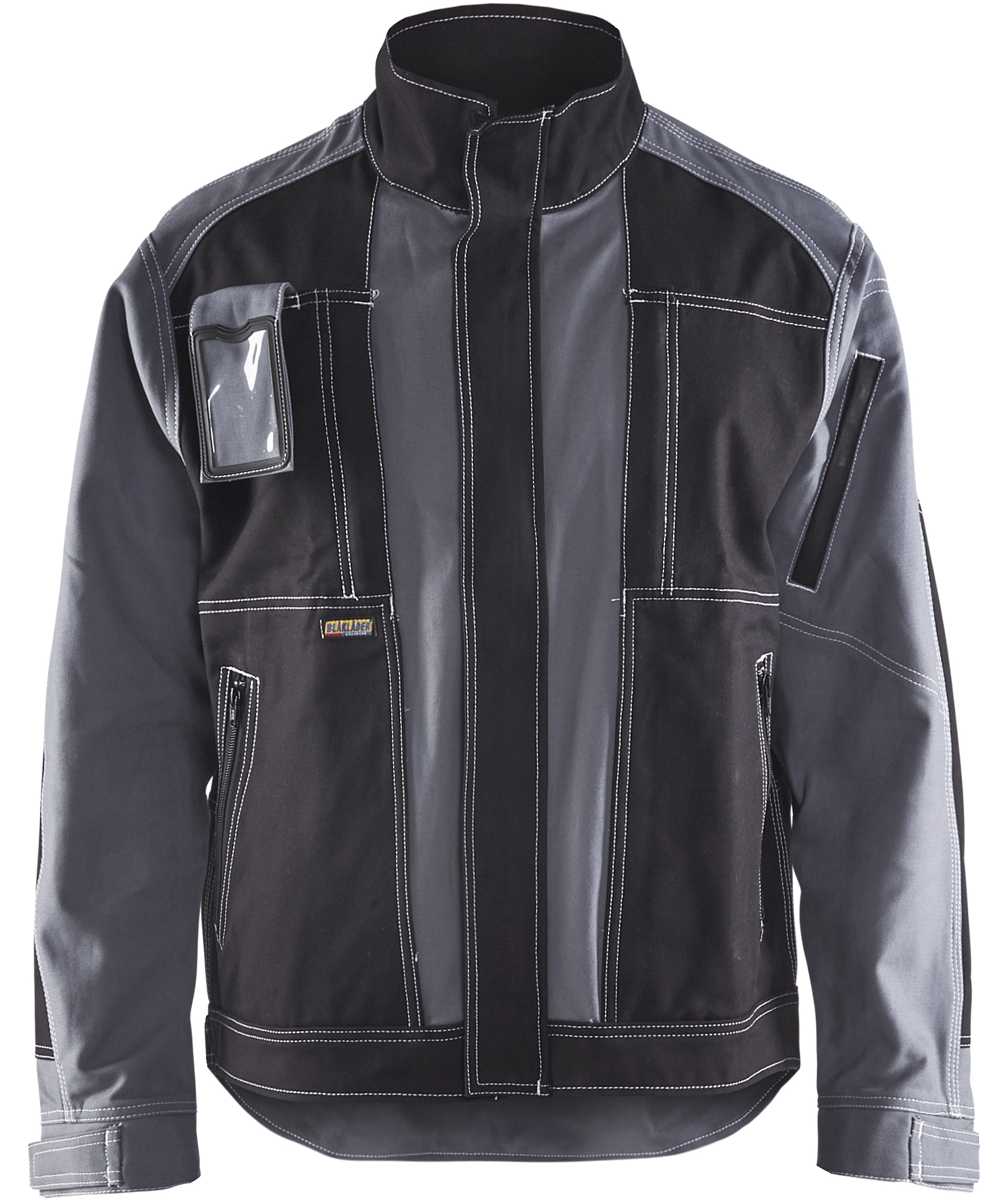 Bl&aring;kl&auml;der Arbeitsjacke, Grau/Schwarz