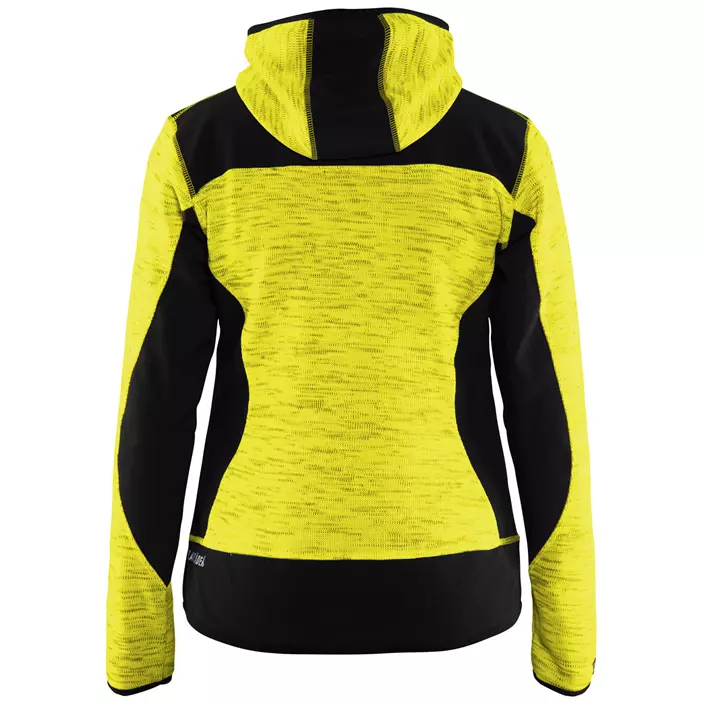Blåkläder knitted women's softshell jacket, Hi-vis Yellow/Black, large image number 1