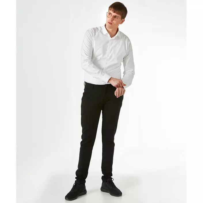 NewTurn Stretch Slim fit chinos, Sort, large image number 1