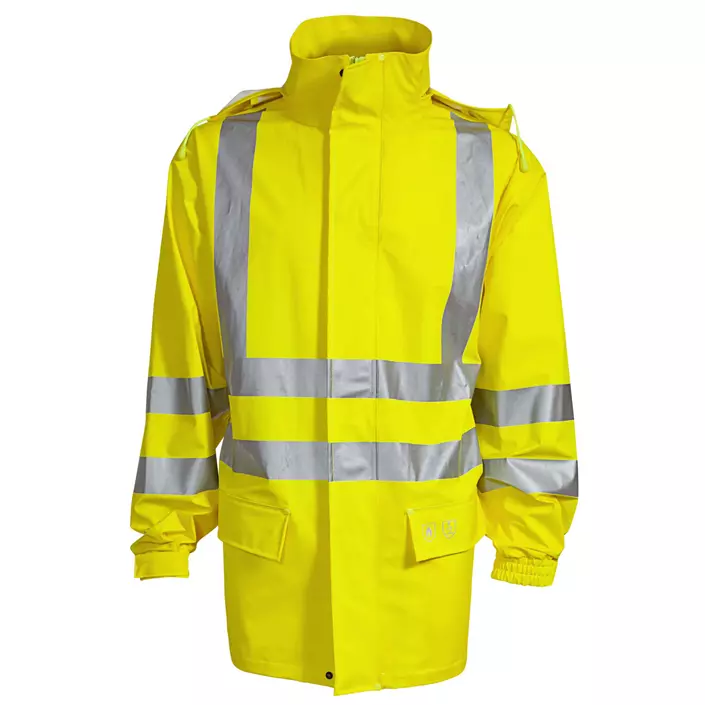Elka SecureTech Multinorm PU rainjacket, Hi-Vis Yellow, large image number 0