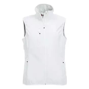 Clique Basic women's softshell vest, White