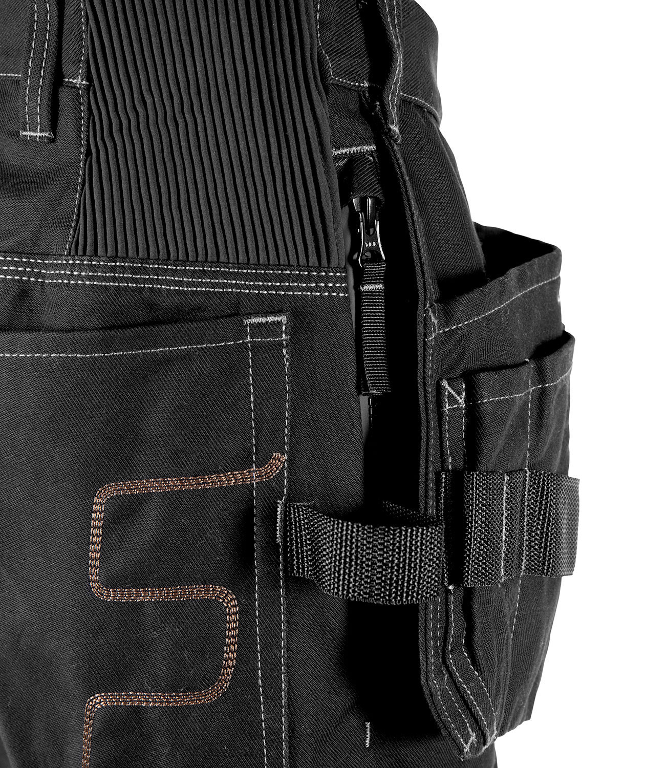 Fristads hantverksshorts 2607 FASG, Svart, large image number 3