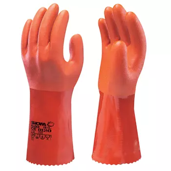 Showa PVC 620 chemical protective gloves, Red