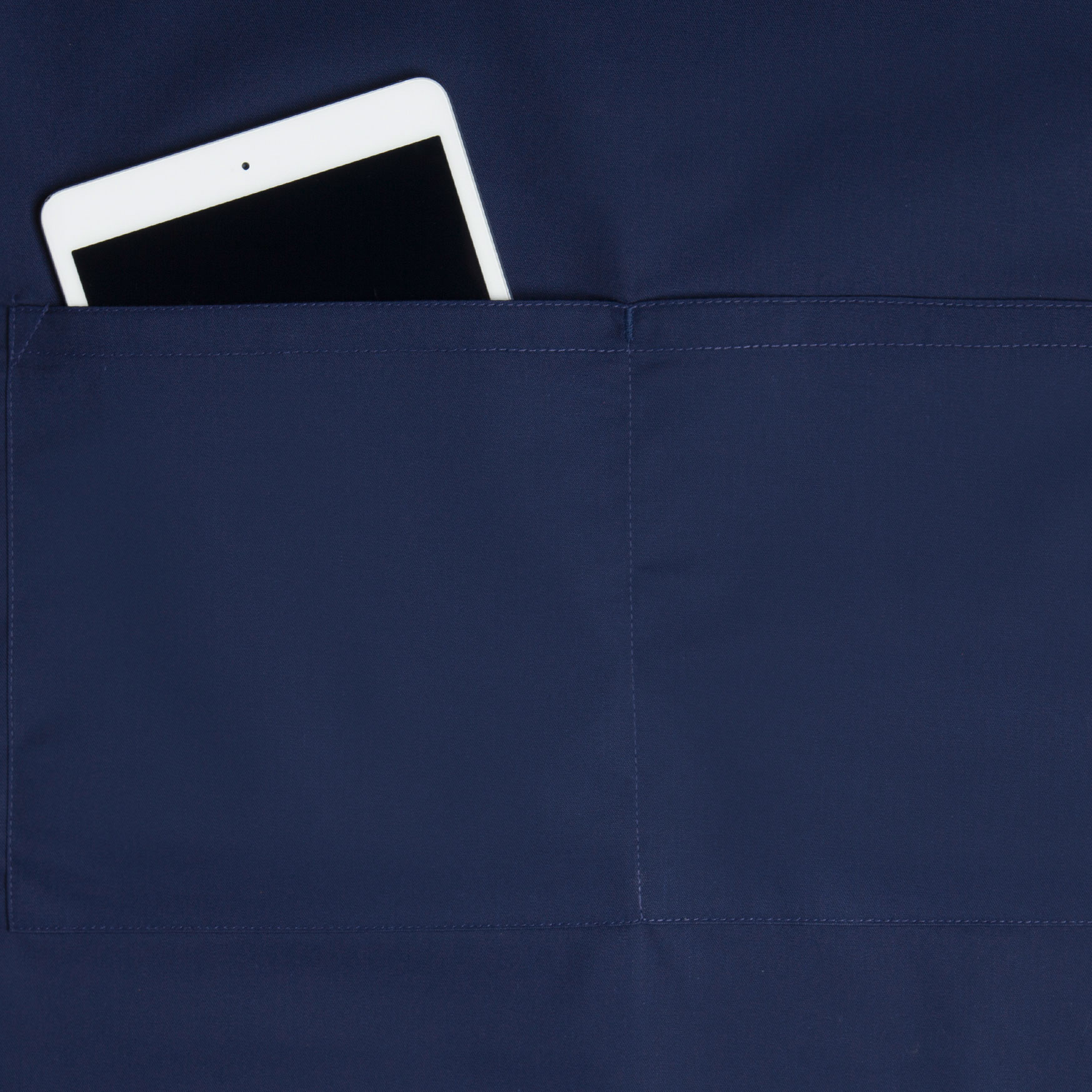 Karlowsky oversized apron w/pocket, Navy, Navy, large image number 2