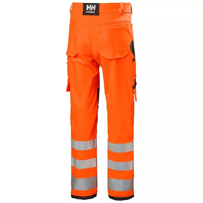 Helly Hansen Alna 4X arbejdsbukser full stretch, Hi-vis Orange/Ebony, large image number 2