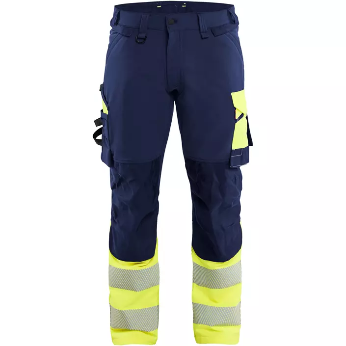 Blåkläder arbetsbyxa full stretch, Marin/Hi-Vis gul, large image number 0