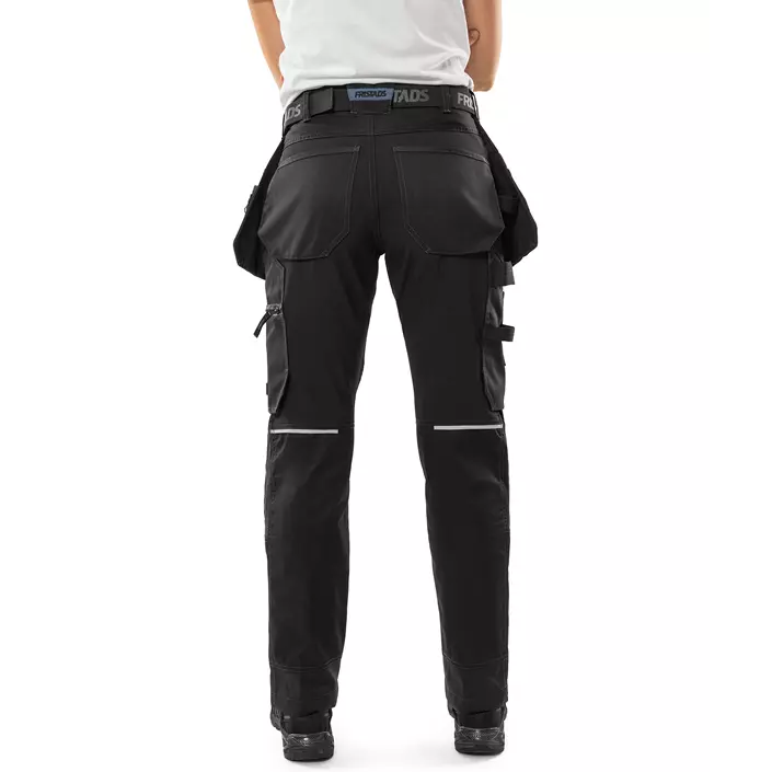Fristads women's craftsman trousers 2901 GWM, Black, large image number 3