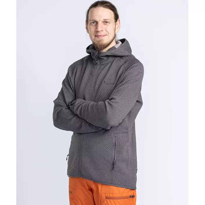 Pinewood Everyday Travel hættetrøje med lyn, Grey melange , large image number 7