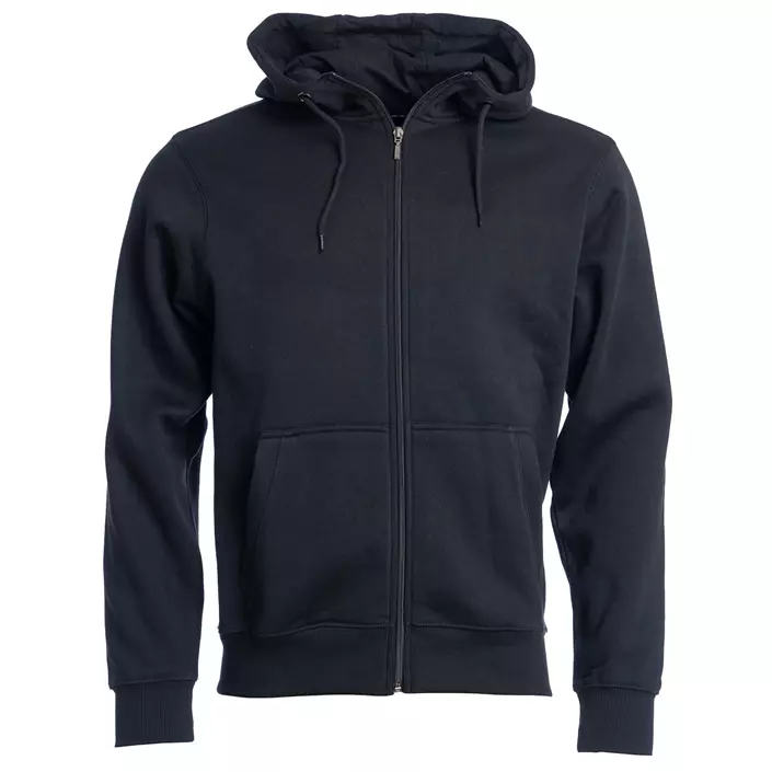 Roberto hoodie with full zipper, Black, large image number 0