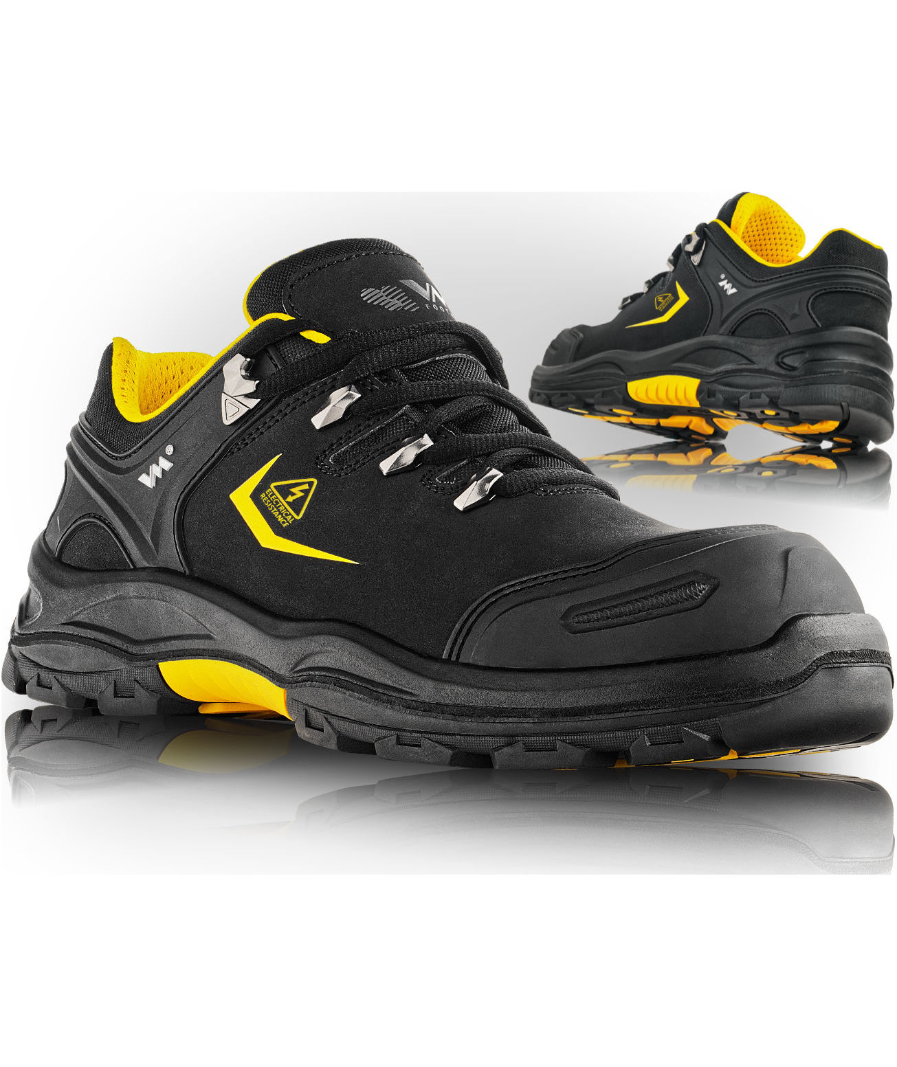 VM Footwear Pensylvania SB P work shoes, Black/Yellow, large image number 2