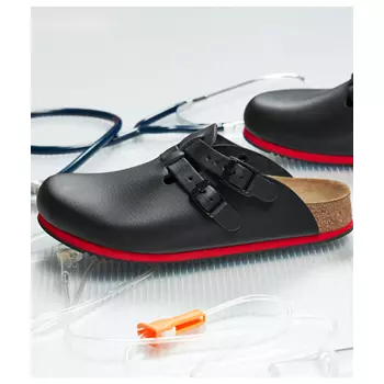 Birkenstock Kay SL Regular Fit sandaler, Svart/Rød