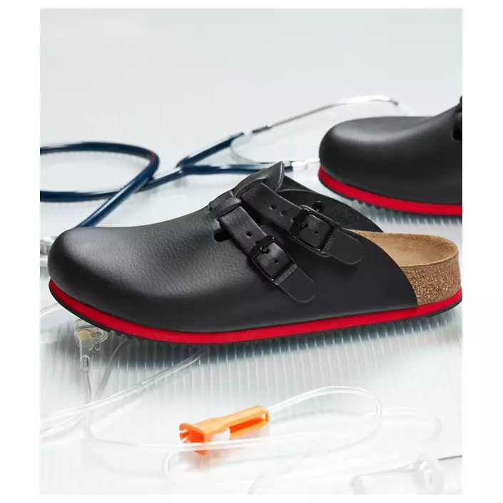 Birkenstock Kay SL Regular Fit sandals, Black/Red, large image number 1