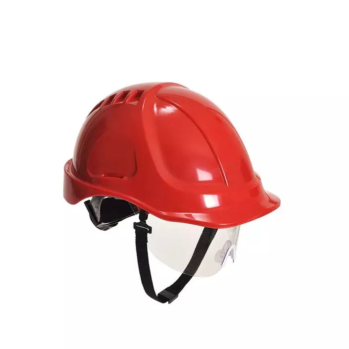 Portwest PW54 Endurance Plus Visir safety helmet, Red, large image number 0