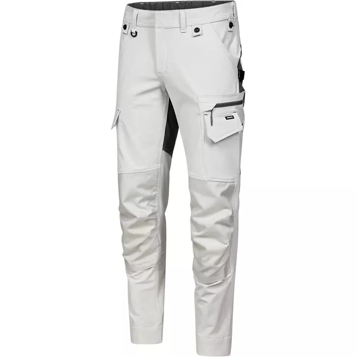 Engel Entire arbetsbyxa full stretch, Bone White/Anthracite Grey, large image number 5