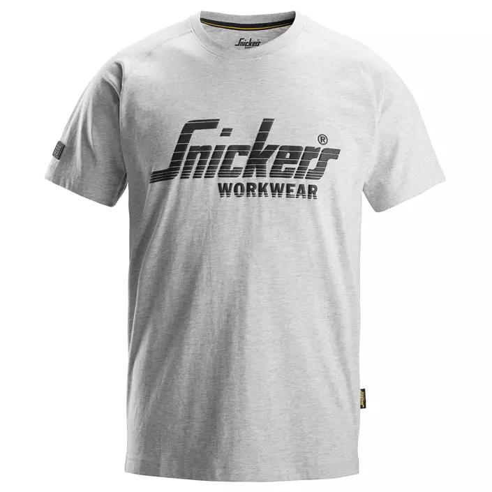 Snickers logo T-shirt 2590, Gråmeleret, large image number 0