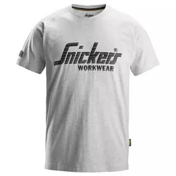 Snickers logo T-shirt 2590, Grey Melange
