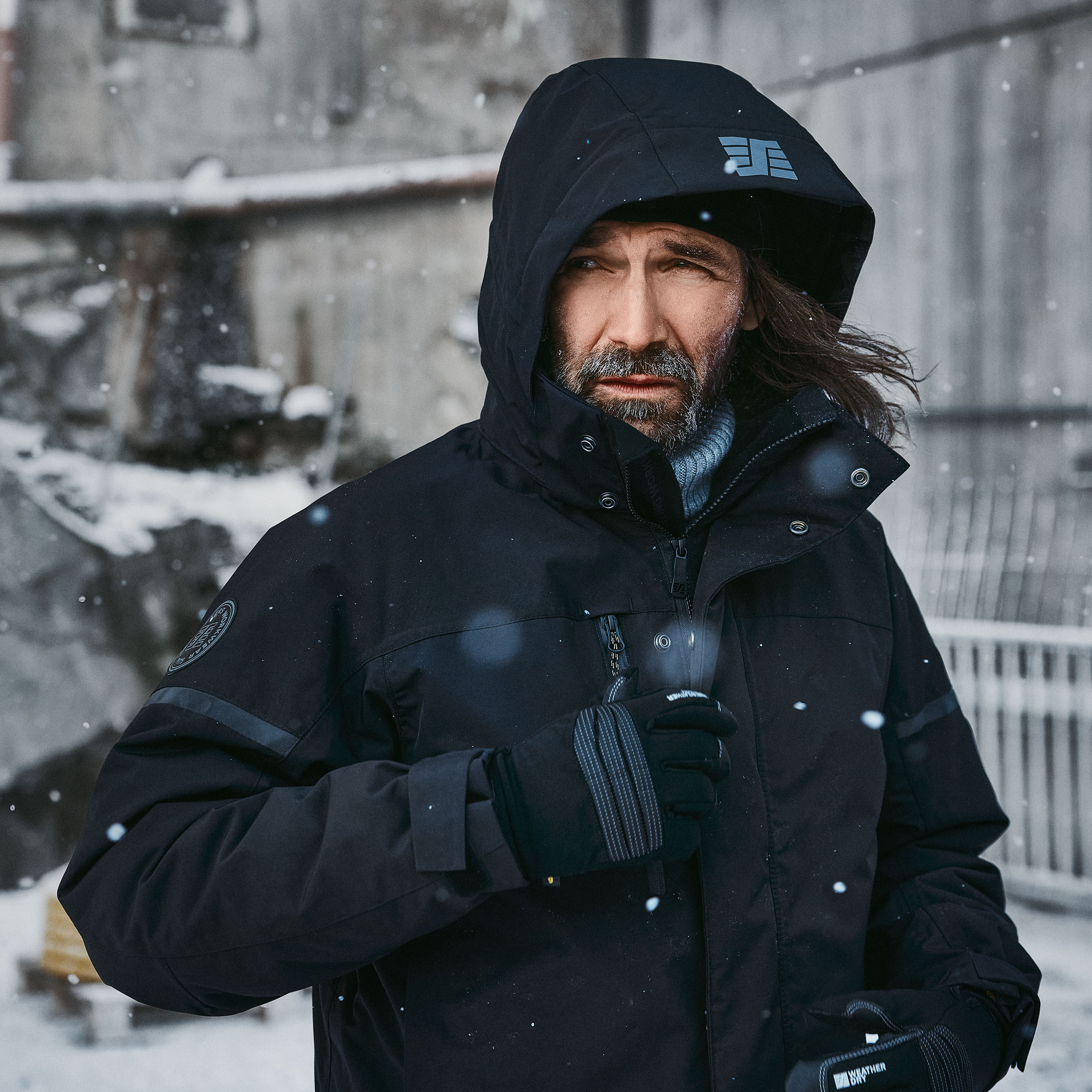 Snickers Weather Dry Work Gloves, Black