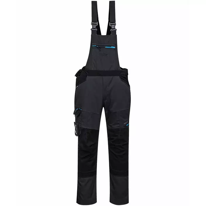 Portwest WX3 work bib and brace full stretch, Metal Grey, large image number 0