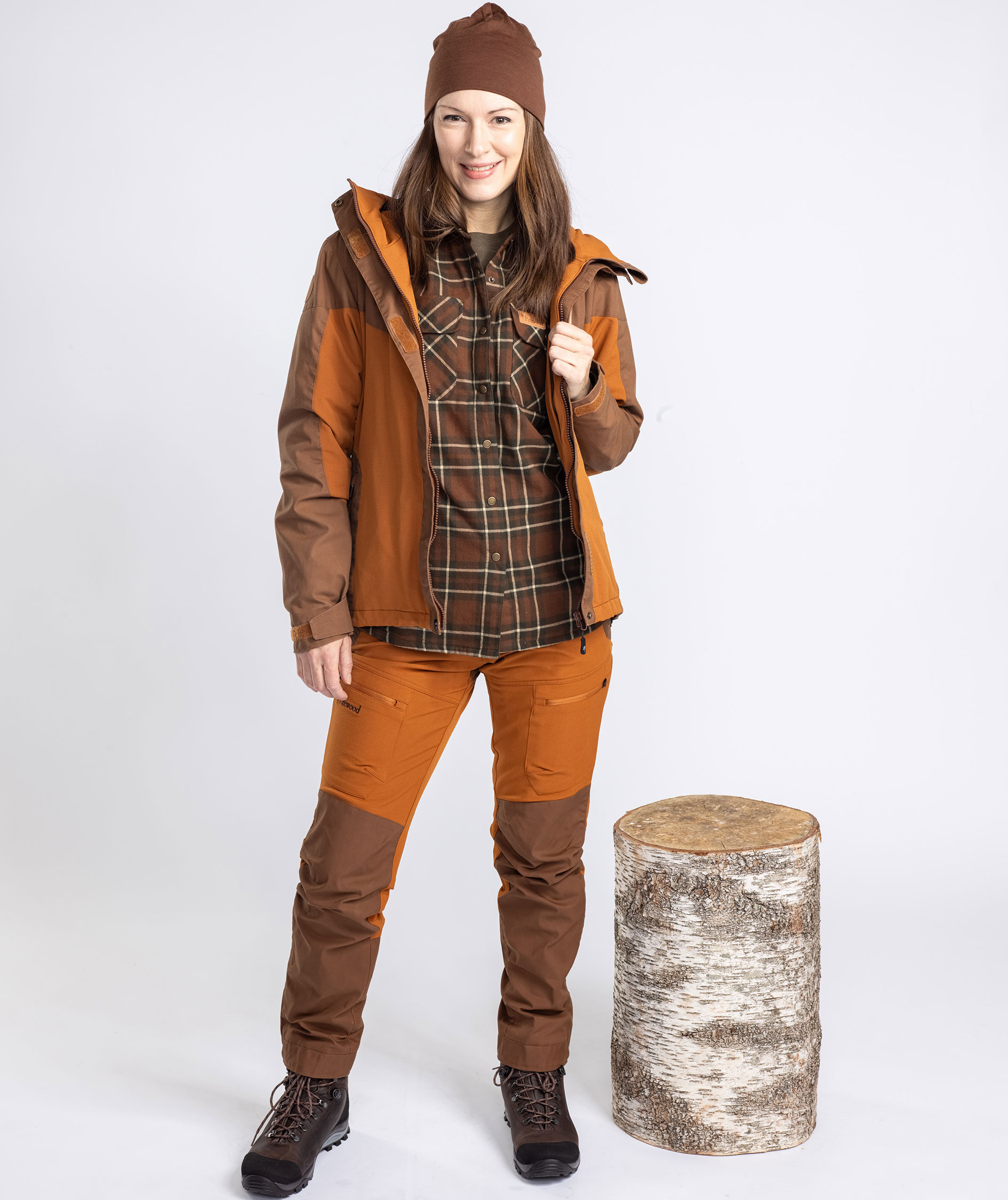 Pinewood&nbsp;Finnveden Hybrid Extreme damejakke, Fudge/Nougat, large image number 13