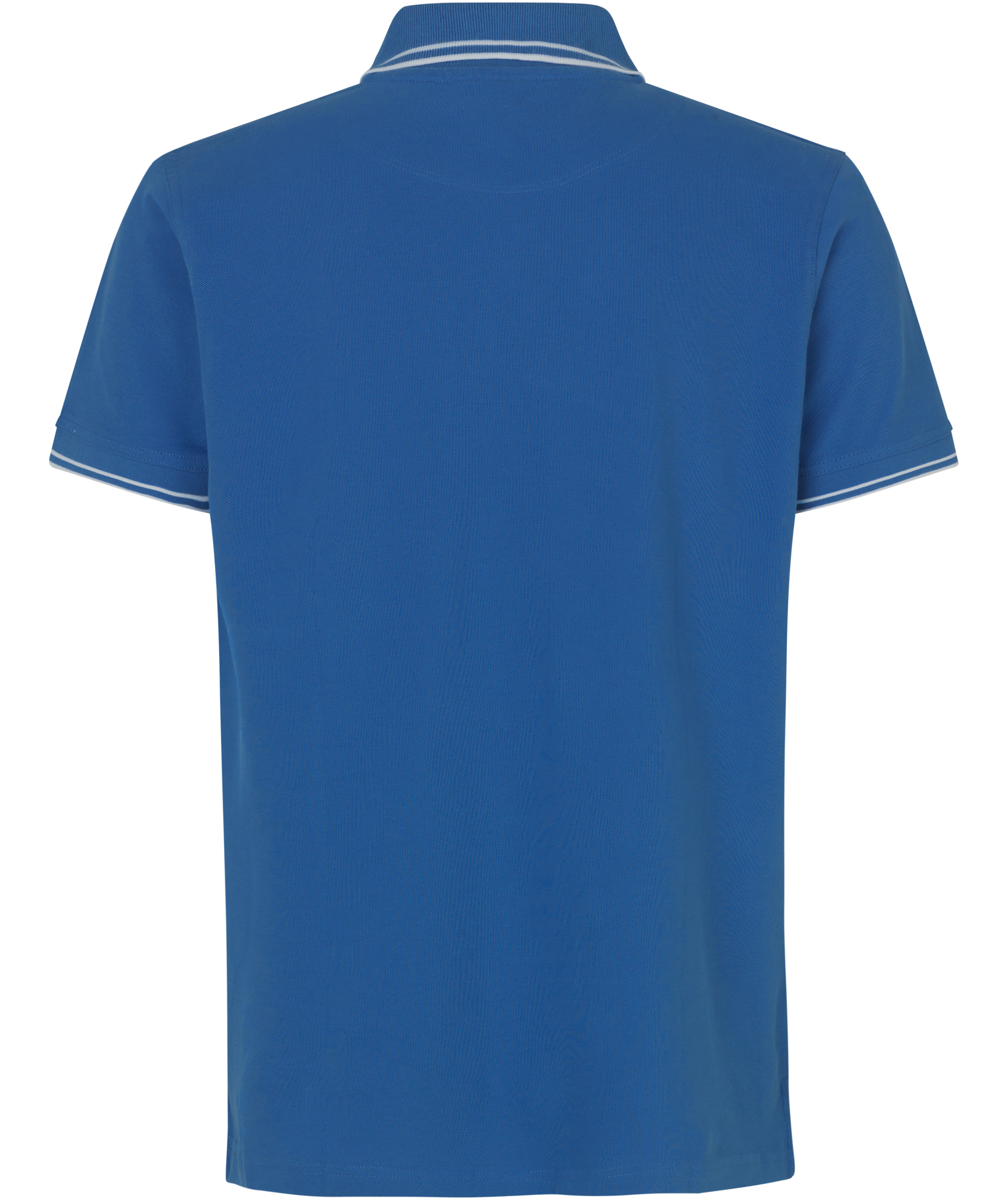 ID Stretch polo T-shirt med kontrast, Azure, large image number 1