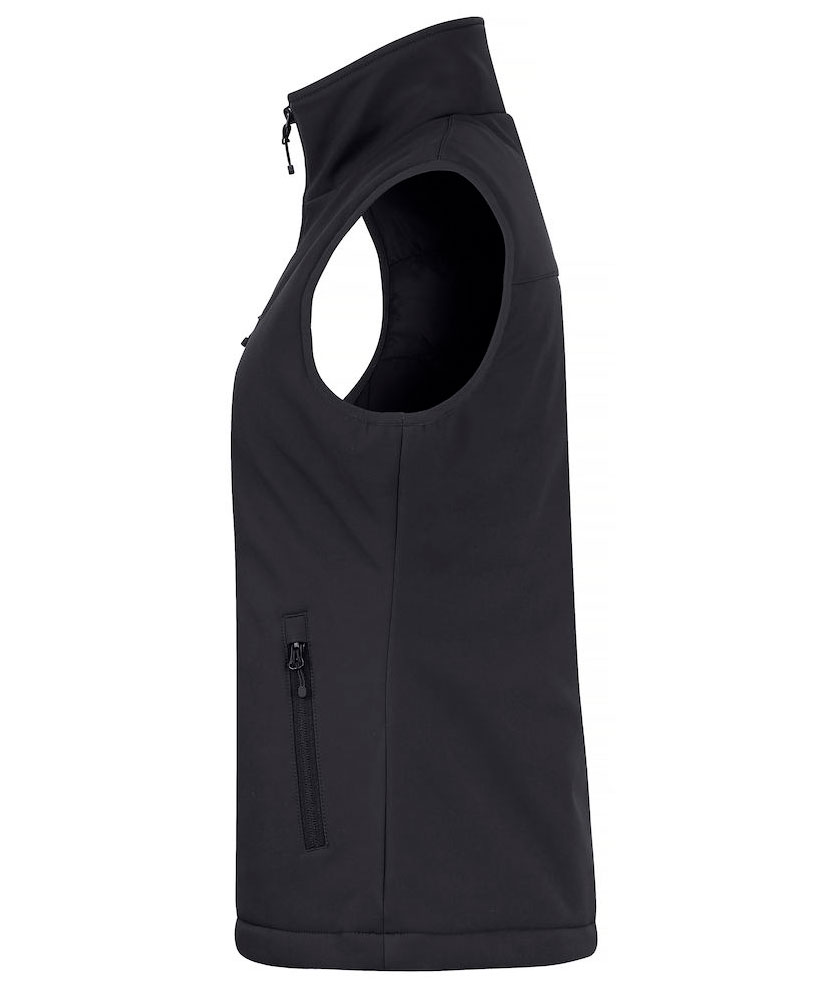 Clique lined women's softshell vest, Black, large image number 2