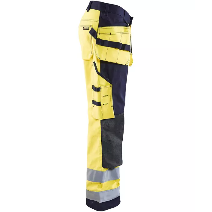 Blåkläder Multinorm craftsman trousers, Hi-vis Yellow/Marine, large image number 2