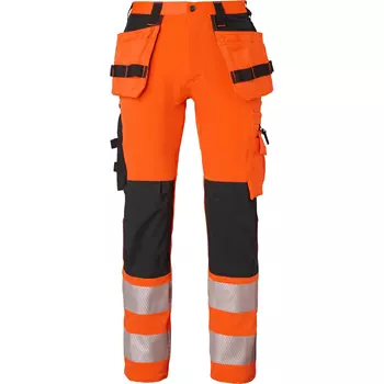 Top Swede Handwerkerhose 313 full stretch, Orange/Schwarz