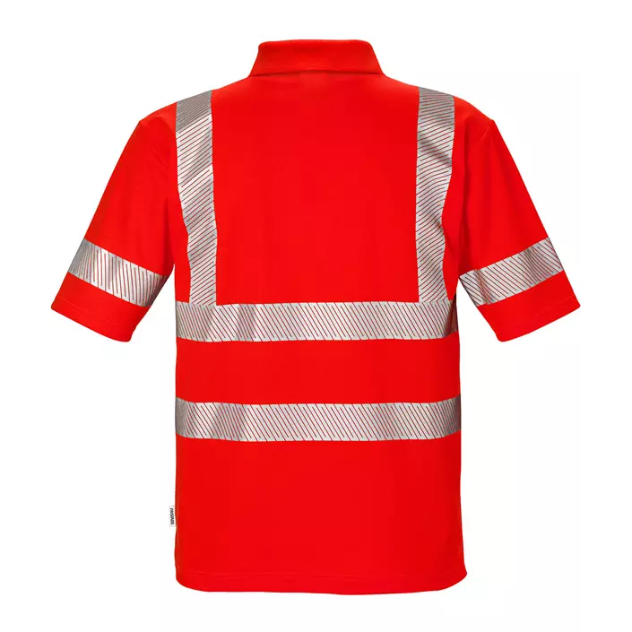 Fristads polo shirt 7406, Hi-Vis Red, large image number 1