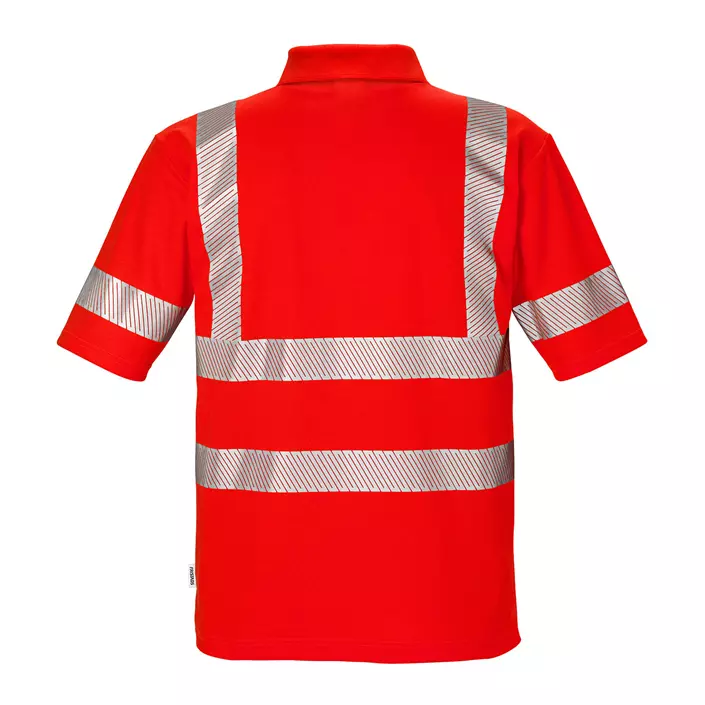 Fristads polo shirt 7406, Hi-Vis Red, large image number 1