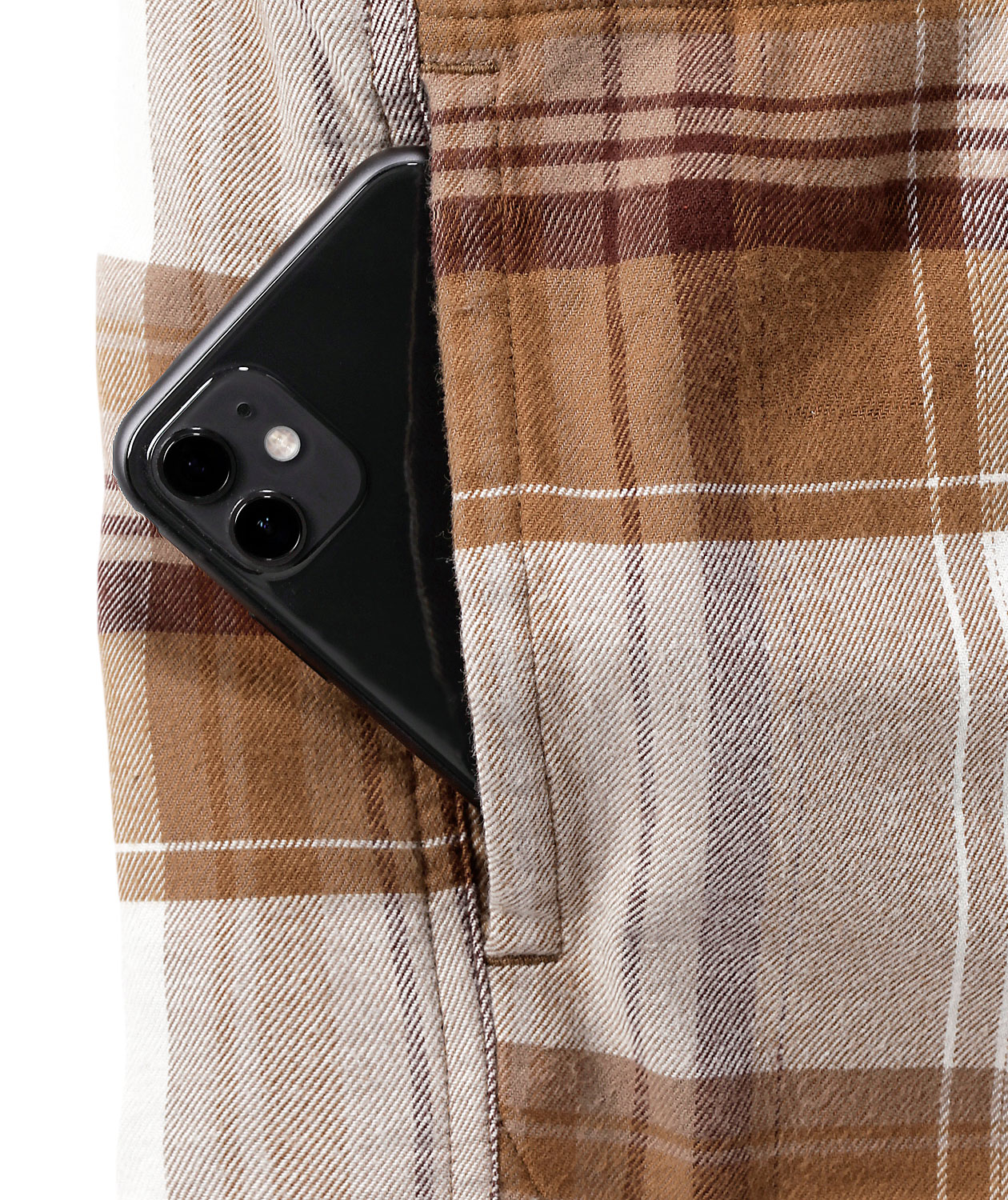 Carhartt fodrad flanellskjorta jacka, Carhartt Brown, large image number 4