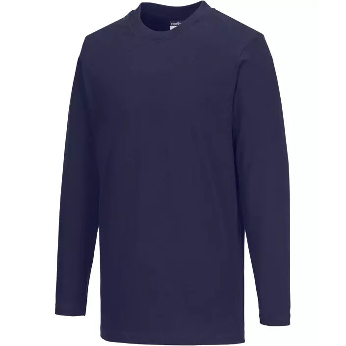 Portwest long-sleeved T-shirt, Marine Blue, large image number 2