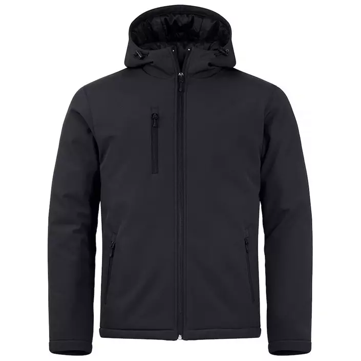 Clique lined softshell jacket, Black, large image number 0