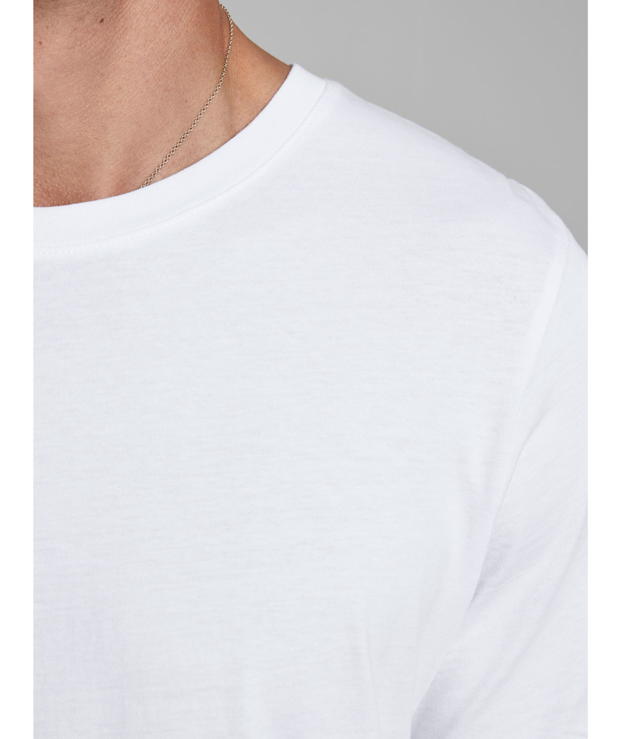 Jack & Jones JJEORGANIC Basic T-shirt, Hvid, large image number 3