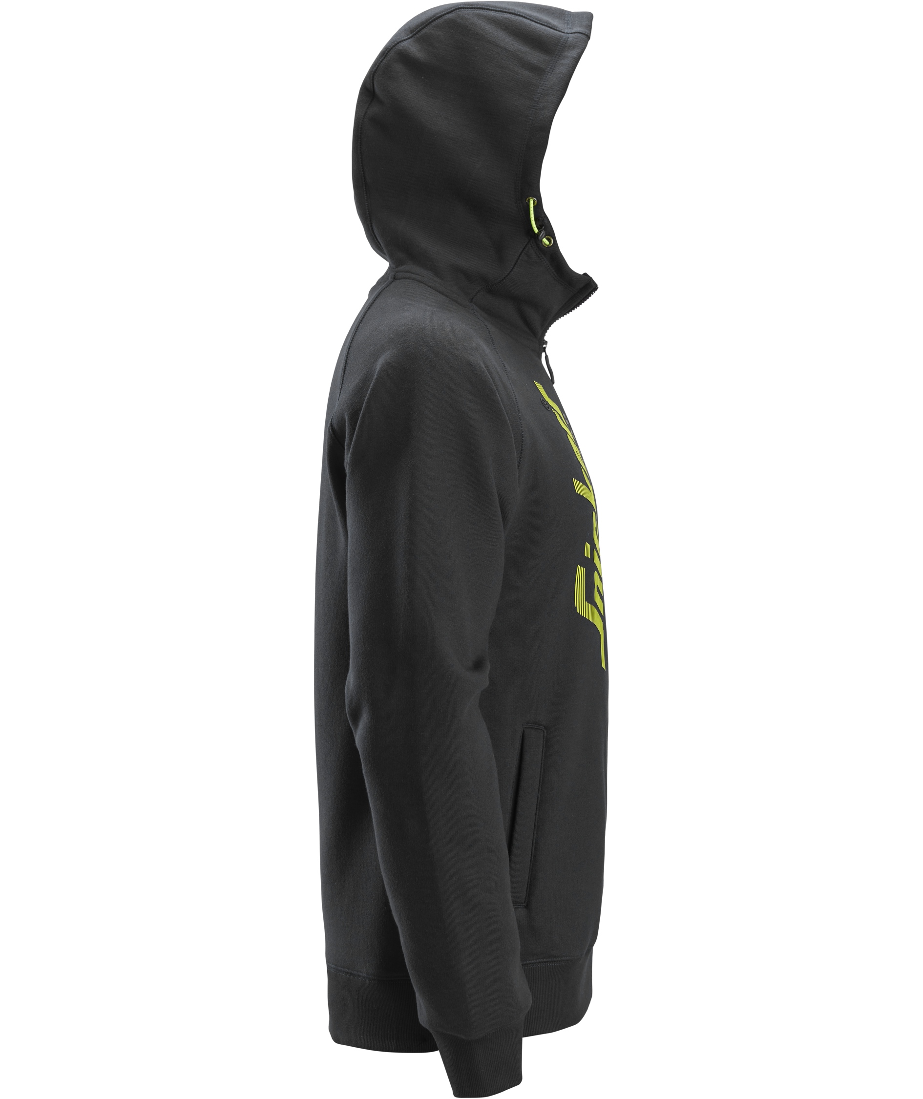 Snickers Logo hoodie with zipper 2846, Black, large image number 3