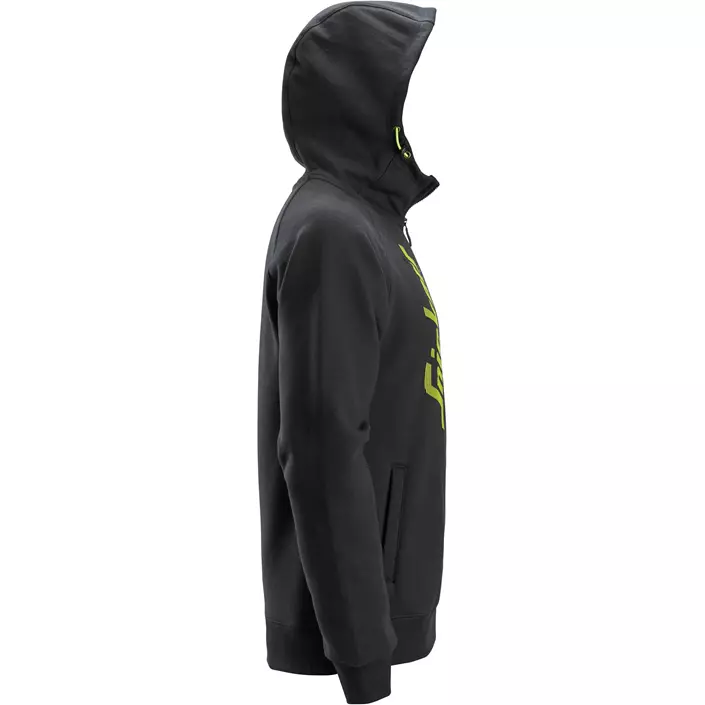 Snickers Logo hoodie with zipper 2846, Black, large image number 3