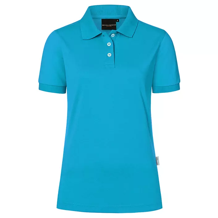Karlowsky Modern-Flair dame polo t-shirt, Pacific blå, large image number 0