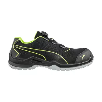 Puma Fuse TC Green Low Disc safety shoes S1P, Black/Green