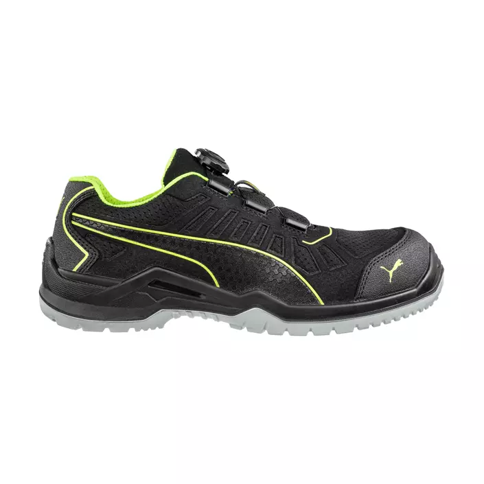 Puma Fuse TC Green Low Disc safety shoes S1P, Black/Green, large image number 0