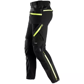 Snickers FlexiWork craftsman trousers 6940 full stretch, Black/Yellow