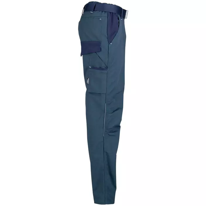 Kramp Original work trousers with belt, Green/Marine, large image number 3