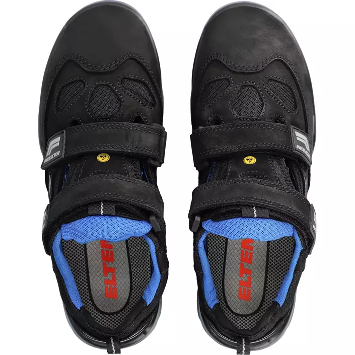 2nd quality product Elten Ambition blue easy safety sandals S1, Black, large image number 2