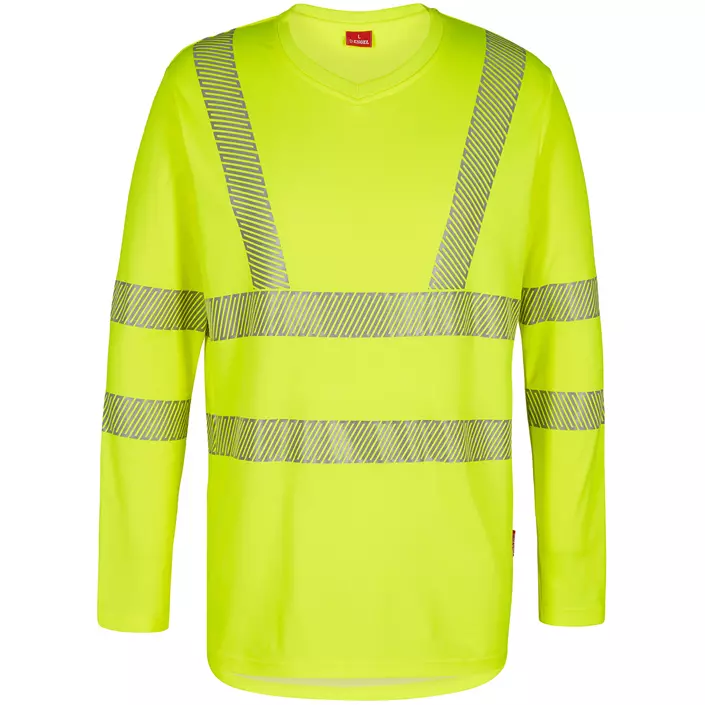 Engel Safety långärmad T-shirt, Gul, large image number 0