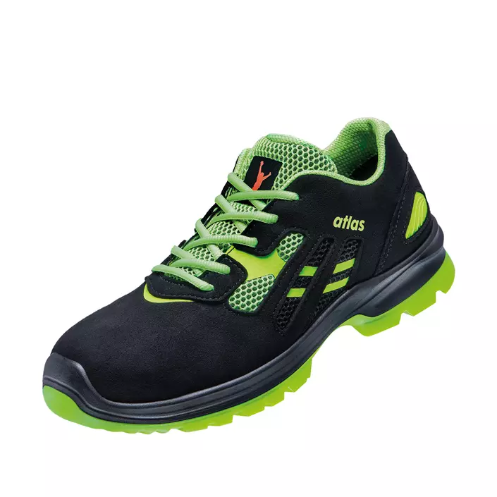 Atlas Flash 2605 XP skyddsskor S1P, Svart/Grön, large image number 0