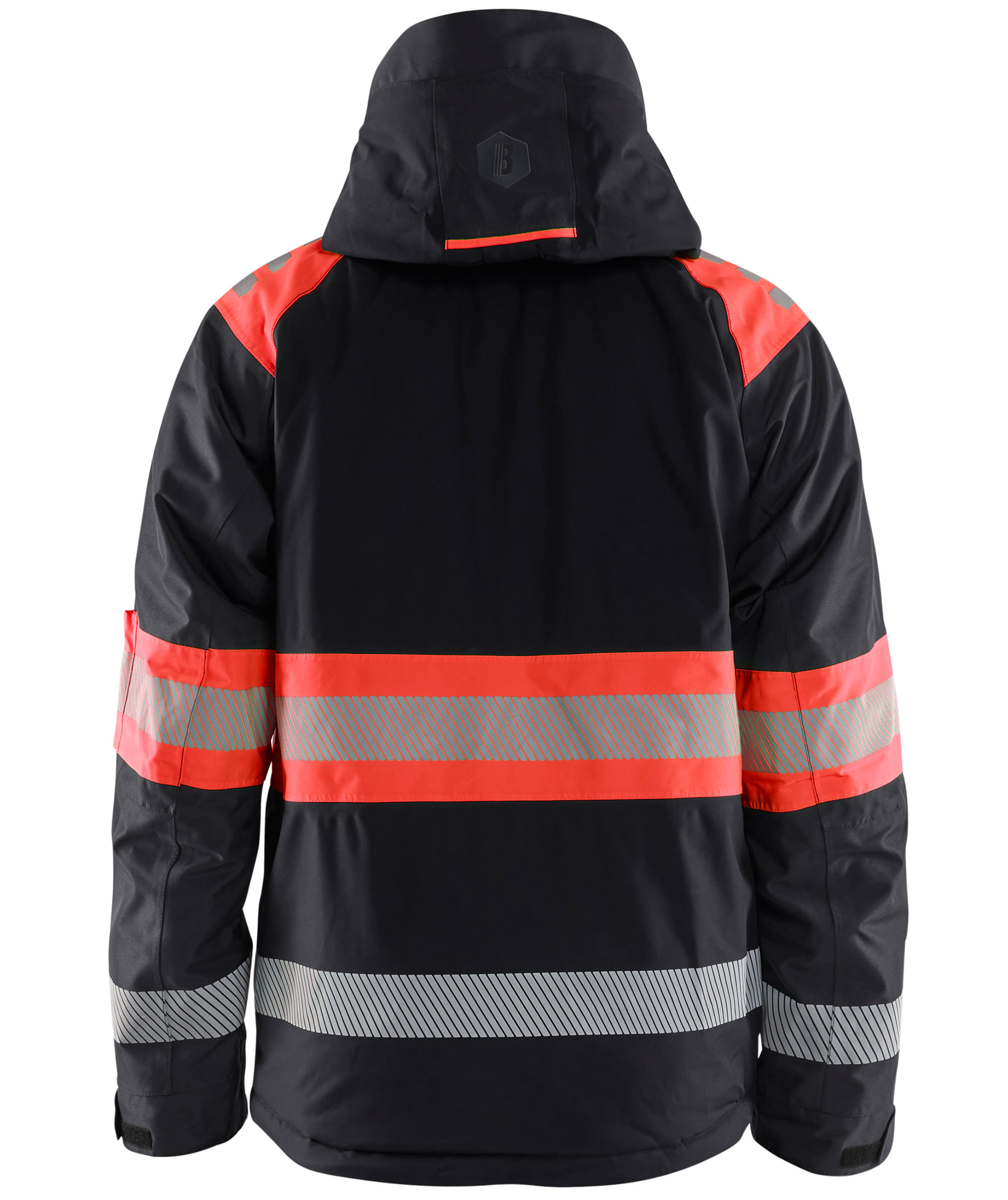 Bl&aring;kl&auml;der winter jacket, Black/Hi-Vis Red, Black/Hi-Vis Red, large image number 2